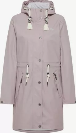 Schmuddelwedda Manteaux De Pluie Manteau Mi-saison Femme Rose Ancienne