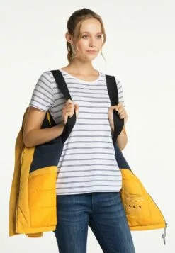 Schmuddelwedda Vestes Dhiver Veste D’hiver Femme Jaune -Schmuddelwedda Ventes 0629571f178b0ab1876495b21478e7f1