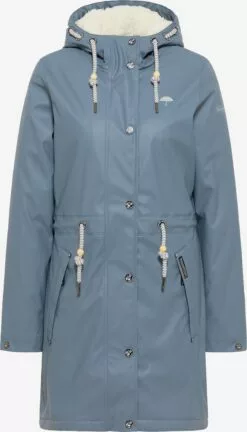 Schmuddelwedda Manteaux De Pluie Manteau Fonctionnel Femme Bleu Fumé