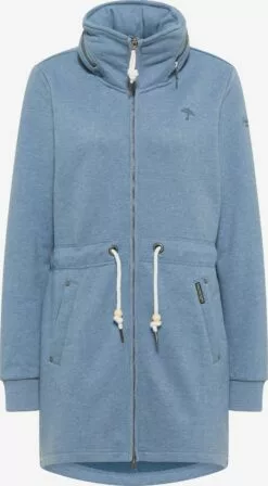 Schmuddelwedda Sweats Zippés Veste De Survêtement Femme Bleu Chiné