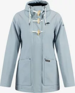 Schmuddelwedda Manteaux Courts Manteau Mi-saison Femme Bleu Clair