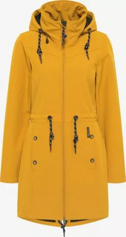 Schmuddelwedda Manteaux De Pluie Manteau Fonctionnel Albee Femme Moutarde