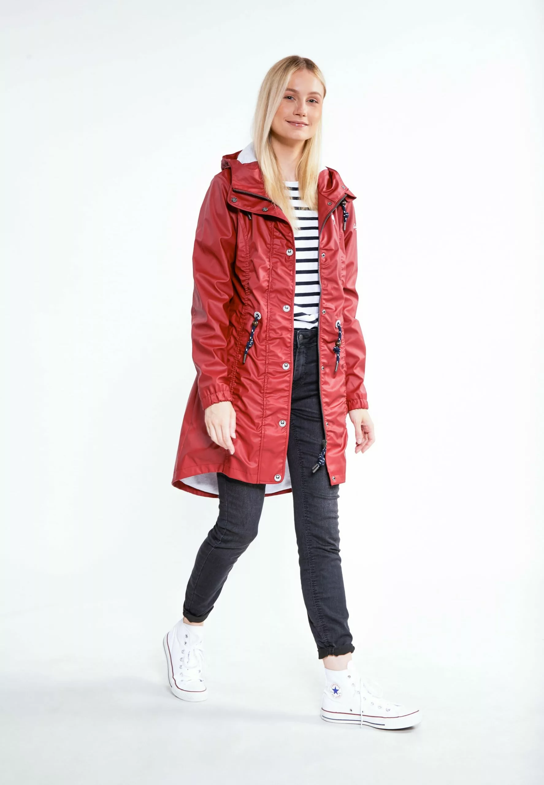 Schmuddelwedda Manteaux De Pluie Manteau Fonctionnel Femme Rouge Foncé 6 Schmuddelwedda Manteaux De Pluie Manteau Fonctionnel Femme Rouge Foncé – Image 4