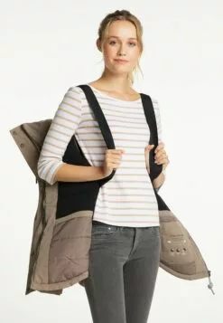 Schmuddelwedda Vestes Dhiver Veste D’hiver Femme Noisette -Schmuddelwedda Ventes 2c4ef5f1d850b6e1dc8cb3c0f183d045