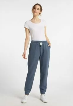 Schmuddelwedda Pantalons De Survêtement Effilé Pantalon Femme Bleu-gris -Schmuddelwedda Ventes 3051aa378e7a2284104522d1b4279370