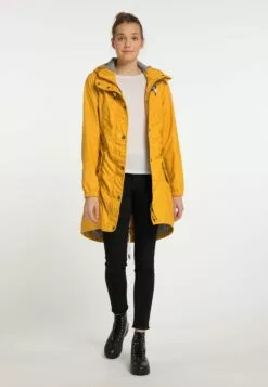 Schmuddelwedda Manteaux De Pluie Manteau Mi-saison Femme Jaune Foncé -Schmuddelwedda Ventes 330e5eebabaa92d88d20017bec64cc3e