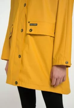 Schmuddelwedda Manteaux De Pluie Manteau Mi-saison Femme Moutarde -Schmuddelwedda Ventes 354e62118eae32cbb28747aa232bbbd1