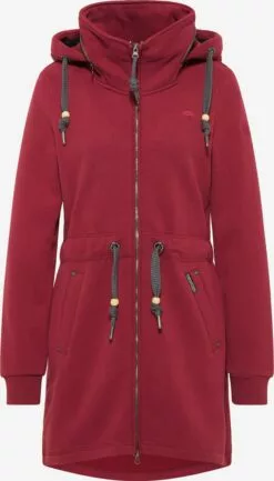 Schmuddelwedda Sweats Zippés Veste De Survêtement Femme Rouge Foncé