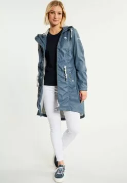 Schmuddelwedda Manteaux De Pluie Manteau Fonctionnel Femme Bleu Fumé -Schmuddelwedda Ventes 375ccdaa6f24ddfd0787fc5353bb98a8