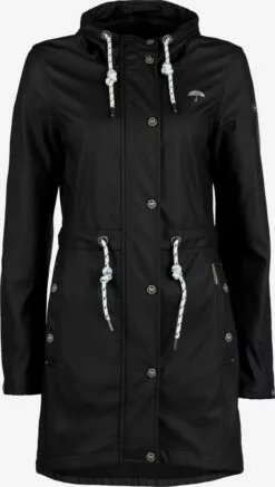 Schmuddelwedda Manteaux De Pluie Manteau Mi-saison Femme Noir