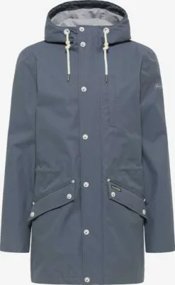 Schmuddelwedda Vestes De Mi-saison Parka Mi-saison Wilowe Homme Bleu-gris