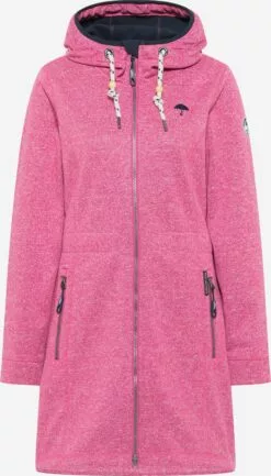 Schmuddelwedda Manteaux De Pluie Manteau Fonctionnel Femme Rose Chiné