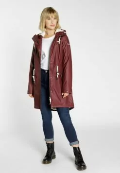 Schmuddelwedda Manteaux De Pluie Manteau Fonctionnel Femme Bordeaux -Schmuddelwedda Ventes 47934e9242c56d6307a3d8c8fa94f081