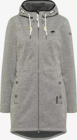 Schmuddelwedda Manteaux De Mi-saison Manteau Mi-saison Femme Gris Chiné