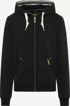 Schmuddelwedda Vestes à Capuche Veste De Survêtement Homme Noir