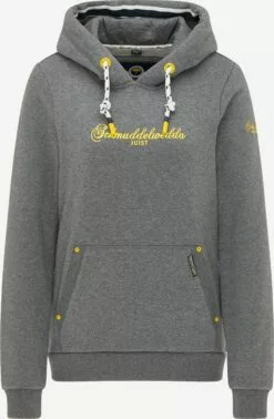 Schmuddelwedda Sweats à Capuche Sweat-shirt Femme Gris