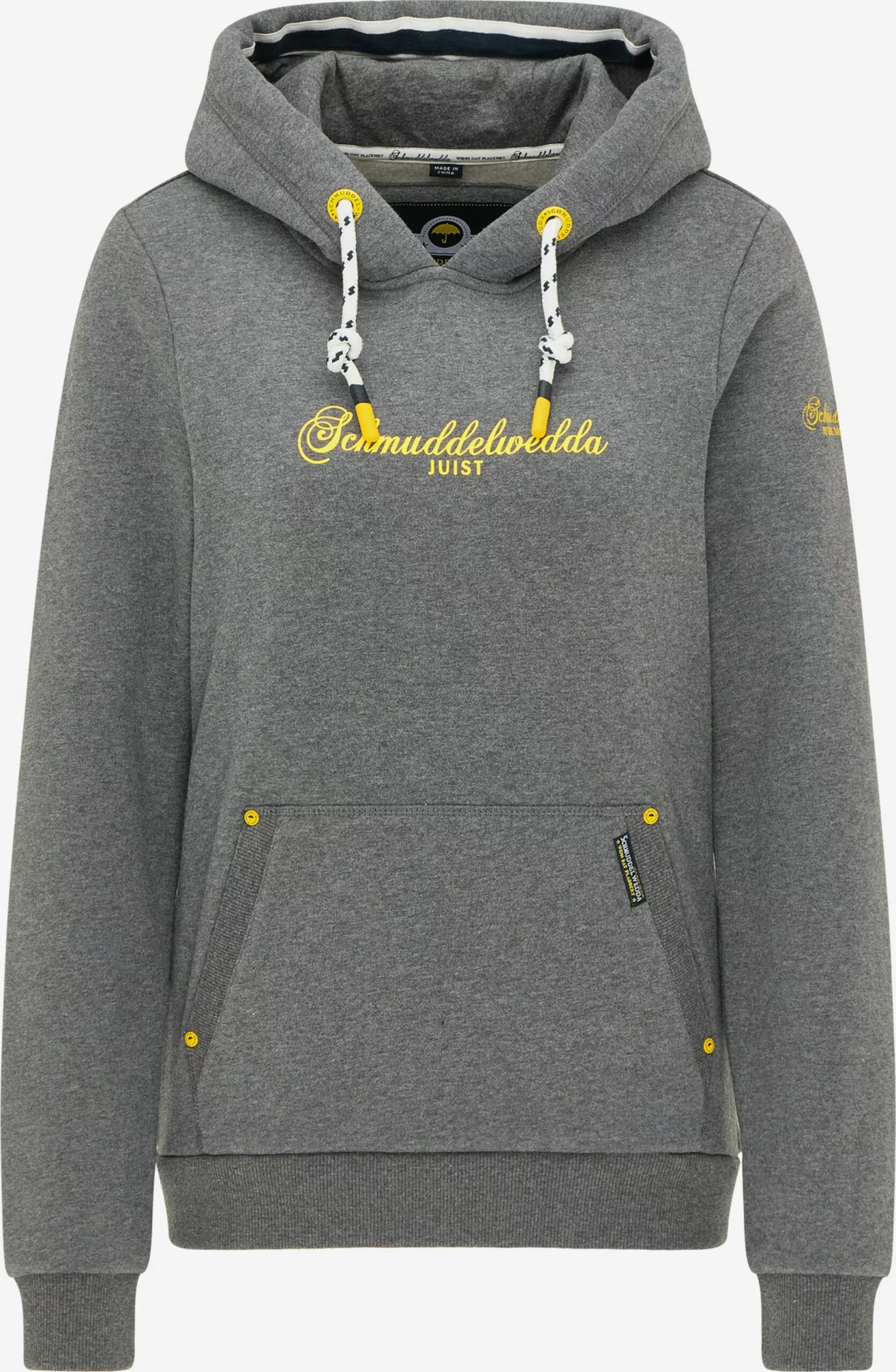 Schmuddelwedda Sweats à Capuche Sweat-shirt Femme Gris 3 Schmuddelwedda Sweats à Capuche Sweat-shirt Femme Gris