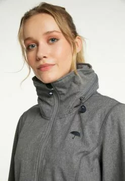 Schmuddelwedda Manteaux De Pluie Manteau Fonctionnel Femme Gris Chiné -Schmuddelwedda Ventes 51b9a1dfa579495fa0500b5ecfbefffc