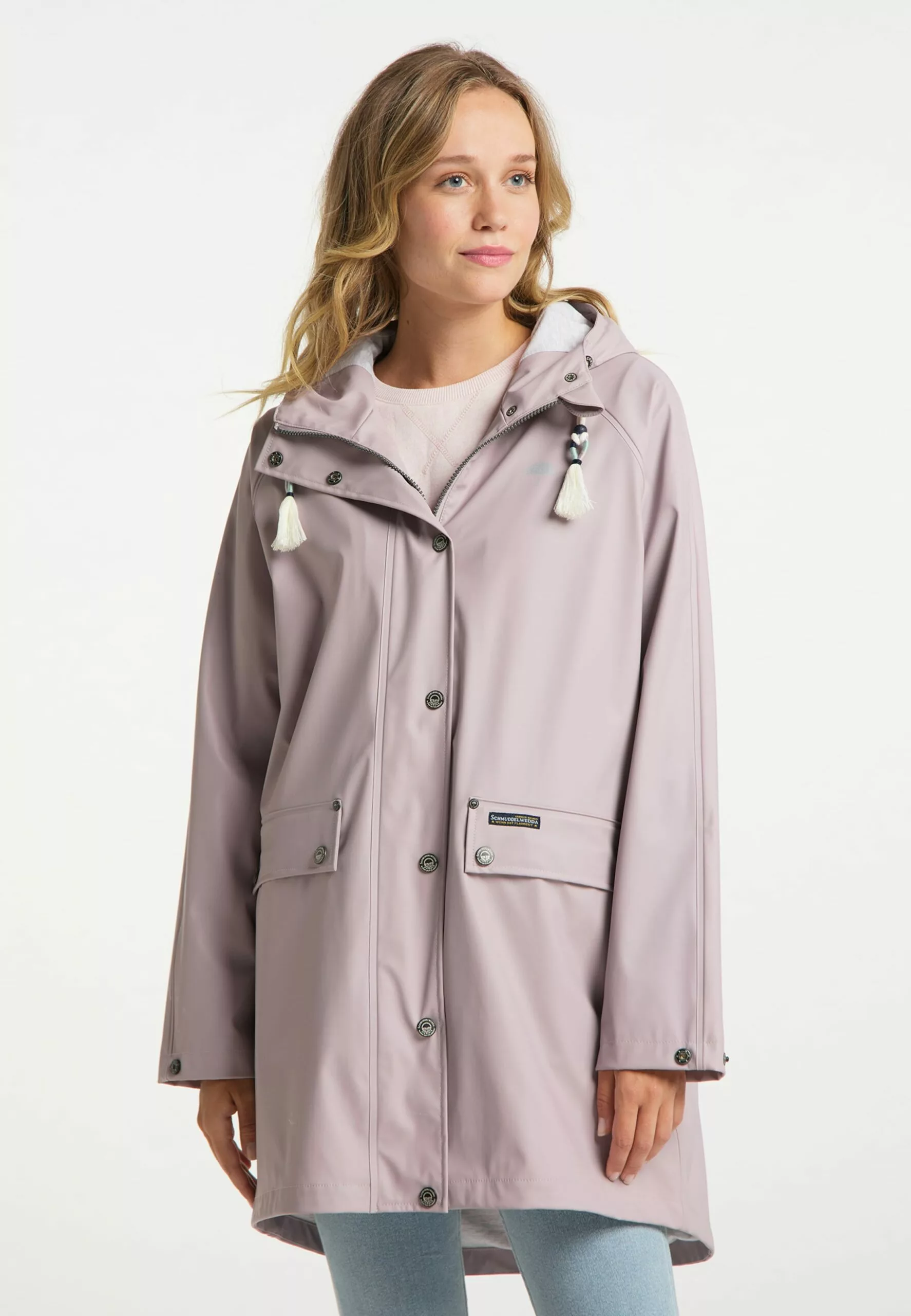 Schmuddelwedda Manteaux De Pluie Manteau Mi-saison Femme Rose Ancienne 4 Schmuddelwedda Manteaux De Pluie Manteau Mi-saison Femme Rose Ancienne – Image 2