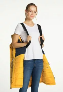 Schmuddelwedda Manteaux Dhiver Manteau D’hiver Femme Moutarde -Schmuddelwedda Ventes 56ce7f2251c407d8af3e2c114e173694