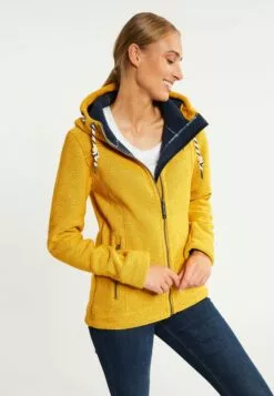 Schmuddelwedda Vestes Dextérieur Veste En Polaire Femme Moutarde -Schmuddelwedda Ventes 58d8ca86f7e32d9163634760bbaf0762