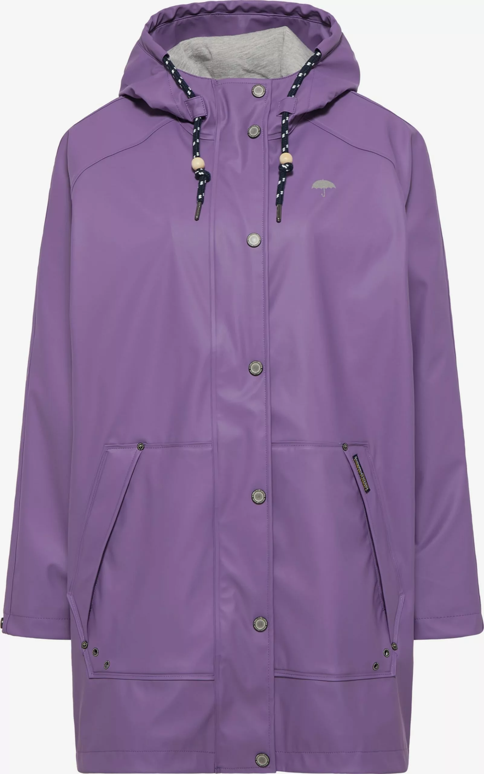 Schmuddelwedda Manteaux De Pluie Manteau Mi-saison Femme Violet Clair 3 Schmuddelwedda Manteaux De Pluie Manteau Mi-saison Femme Violet Clair