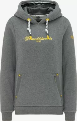 Schmuddelwedda Sweats à Capuche Sweat-shirt Binz Femme Gris Chiné