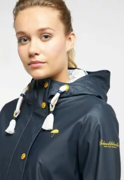 Schmuddelwedda Vestes De Mi-saison Veste Mi-saison Femme Bleu Outremer -Schmuddelwedda Ventes 65b1b124e955f34ce5a216875ab075b2