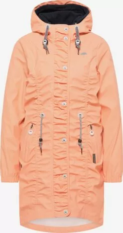 Schmuddelwedda Manteaux De Pluie Manteau Fonctionnel Femme Abricot