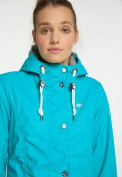 Schmuddelwedda Manteaux De Pluie Manteau Mi-saison Femme Bleu -Schmuddelwedda Ventes 6c7638e5cb94841f1f255f3c2570eaa9