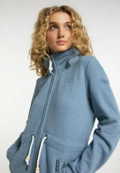 Schmuddelwedda Sweats Zippés Veste De Survêtement Femme Bleu Chiné -Schmuddelwedda Ventes 6e1d3295b8da1449b429f3e32e1a8275