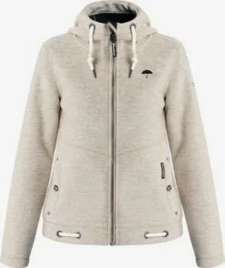 Schmuddelwedda Vestes Dextérieur Veste En Polaire Femme Blanc Cassé