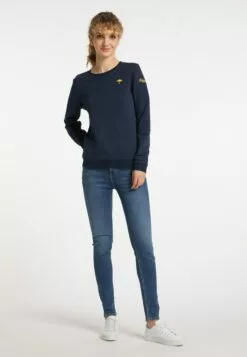 Schmuddelwedda Sweats Sweat-shirt Femme Bleu Outremer -Schmuddelwedda Ventes 78ef42b20c529d9c4939ae059cb68179