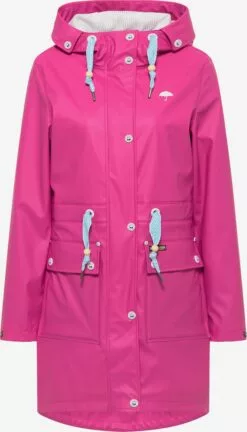 Schmuddelwedda Manteaux De Pluie Manteau Fonctionnel Incus Femme Fuchsia