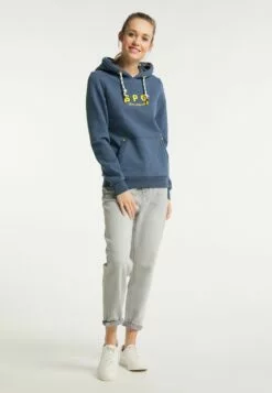 Schmuddelwedda Sweats à Capuche Sweat-shirt Sankt Peter-Ording Femme Bleu Chiné -Schmuddelwedda Ventes 7ed261401eb87451fc0a3410808b7f28