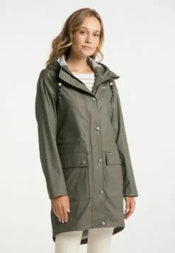 Schmuddelwedda Manteaux De Pluie Manteau Mi-saison Femme Olive -Schmuddelwedda Ventes 7ef20881be6ef958456bdc40ede18916