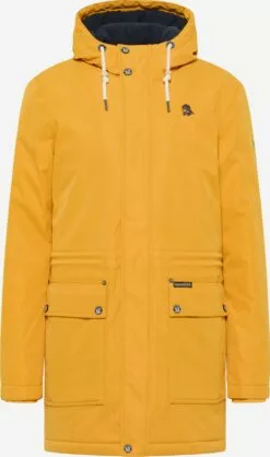 Schmuddelwedda Parkas Parka D’hiver Homme Moutarde
