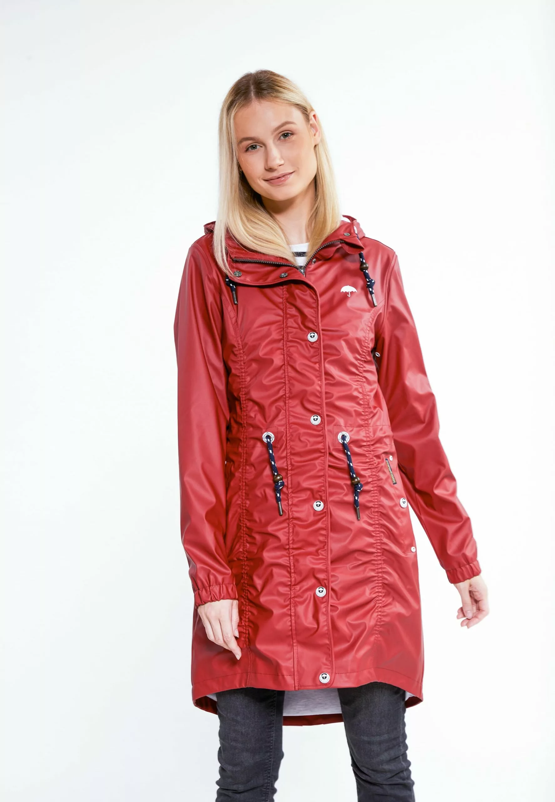 Schmuddelwedda Manteaux De Pluie Manteau Fonctionnel Femme Rouge Foncé 4 Schmuddelwedda Manteaux De Pluie Manteau Fonctionnel Femme Rouge Foncé – Image 2