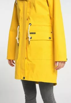 Schmuddelwedda Manteaux De Pluie Manteau Mi-saison Femme Jaune -Schmuddelwedda Ventes 8c63577cd10c4d04dad06e35bf2dd6c2