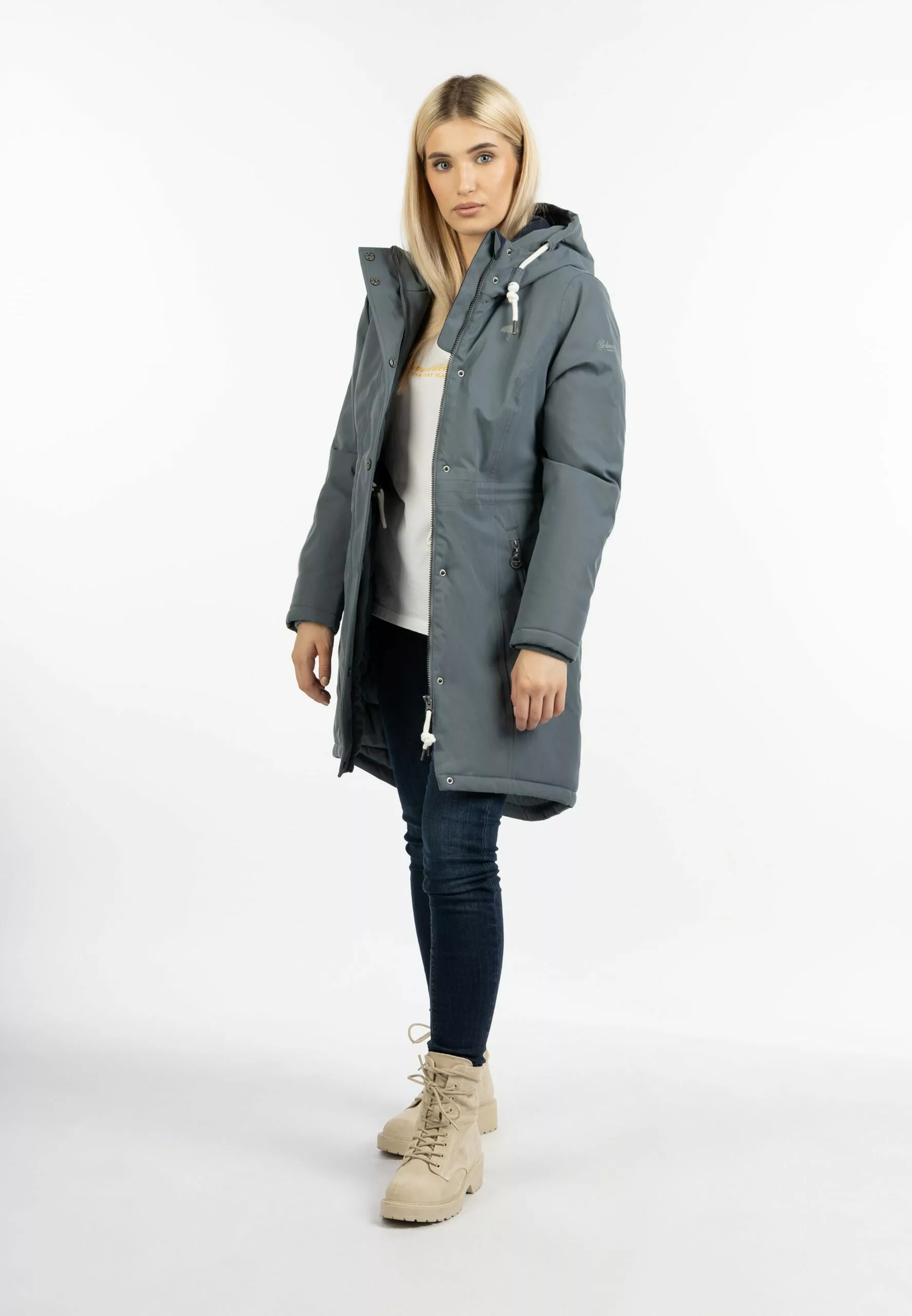 Schmuddelwedda Manteaux De Pluie Manteau Fonctionnel Femme Graphite / Greige 7 Schmuddelwedda Manteaux De Pluie Manteau Fonctionnel Femme Graphite / Greige – Image 5