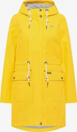 Schmuddelwedda Manteaux De Pluie Manteau Mi-saison Femme Jaune