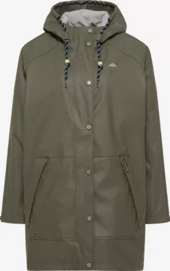 Schmuddelwedda Manteaux De Pluie Manteau Mi-saison Femme Olive