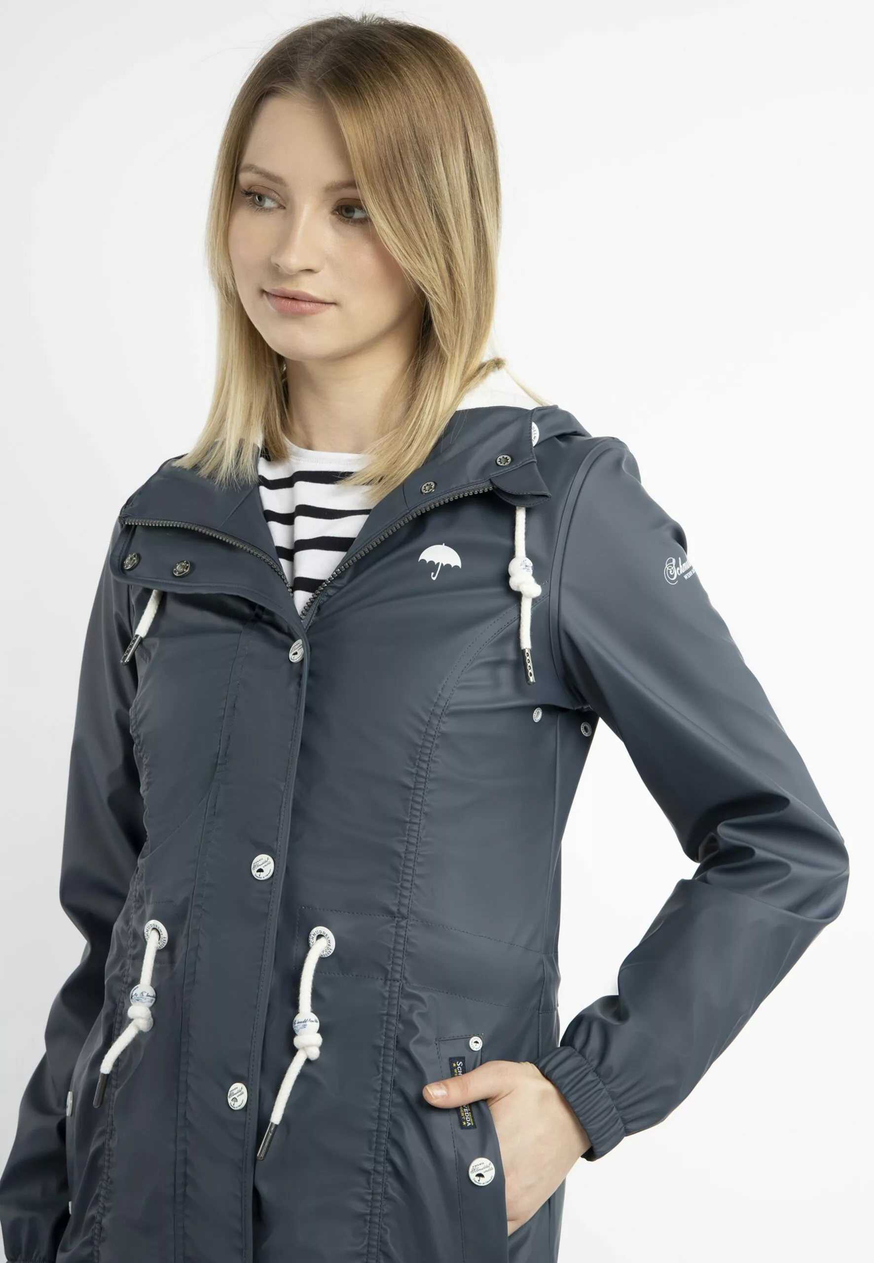 Schmuddelwedda Manteaux De Pluie Manteau Fonctionnel Femme Bleu Marine 7 Schmuddelwedda Manteaux De Pluie Manteau Fonctionnel Femme Bleu Marine – Image 5