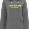 Schmuddelwedda Sweats à Capuche Sweat-shirt Fehmarn Femme Gris Chiné -Schmuddelwedda Ventes a18be3634954530e7e8ae4347bff19c2