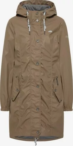 Schmuddelwedda Manteaux De Pluie Manteau Mi-saison Femme Marron
