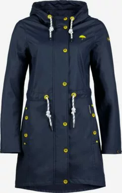 Schmuddelwedda Manteaux De Pluie Manteau Mi-saison Femme Marine