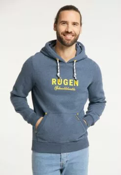 Schmuddelwedda Sweats à Capuche Sweat-shirt Rügen Homme Bleu Chiné -Schmuddelwedda Ventes ae63783c4dca23f06c4a9b6bcdf01584