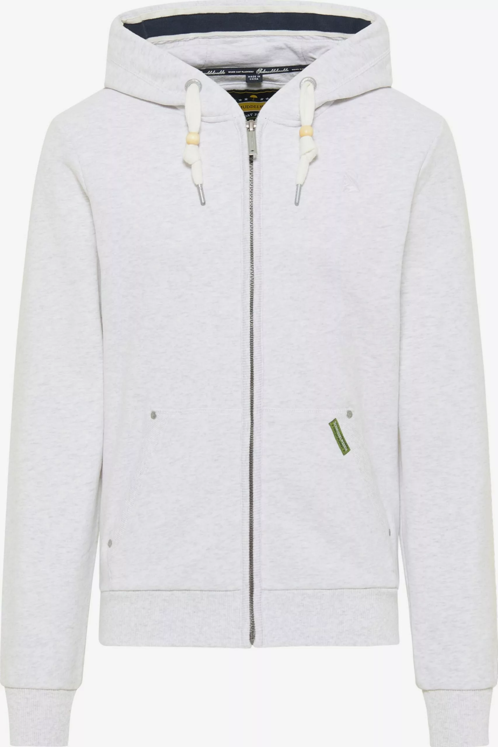 Schmuddelwedda Vestes à Capuche Veste De Survêtement Homme Blanc Chiné 3 Schmuddelwedda Vestes à Capuche Veste De Survêtement Homme Blanc Chiné