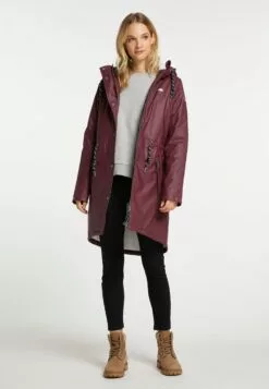 Schmuddelwedda Manteaux De Pluie Manteau Mi-saison Femme Bordeaux -Schmuddelwedda Ventes bac3c6614e9e72c97853cee31d2ab008