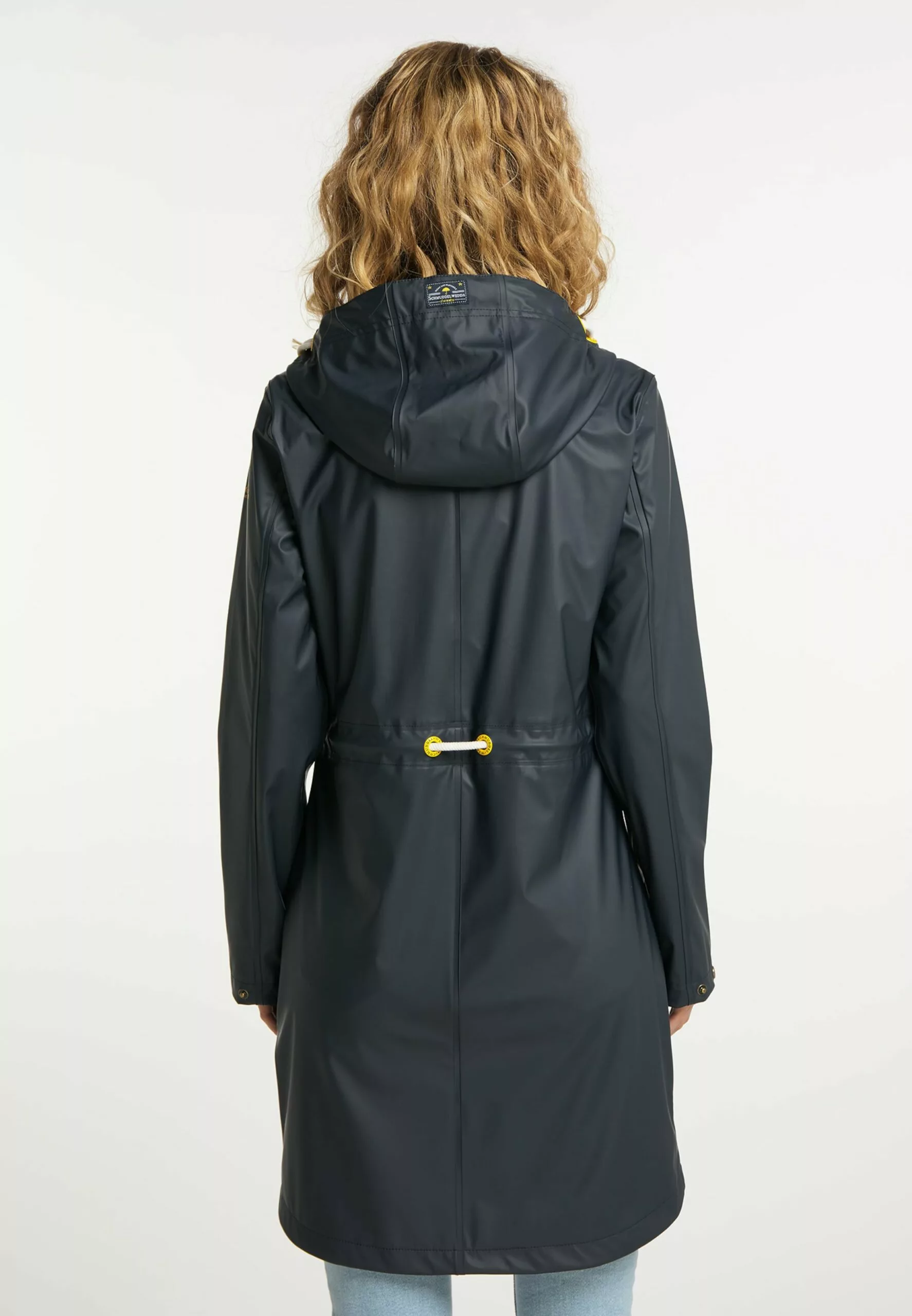 Schmuddelwedda Manteaux De Pluie Manteau Mi-saison Femme Bleu Outremer 5 Schmuddelwedda Manteaux De Pluie Manteau Mi-saison Femme Bleu Outremer – Image 3